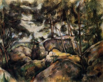 Rocas en Fountainebleau Paul Cezanne Pinturas al óleo